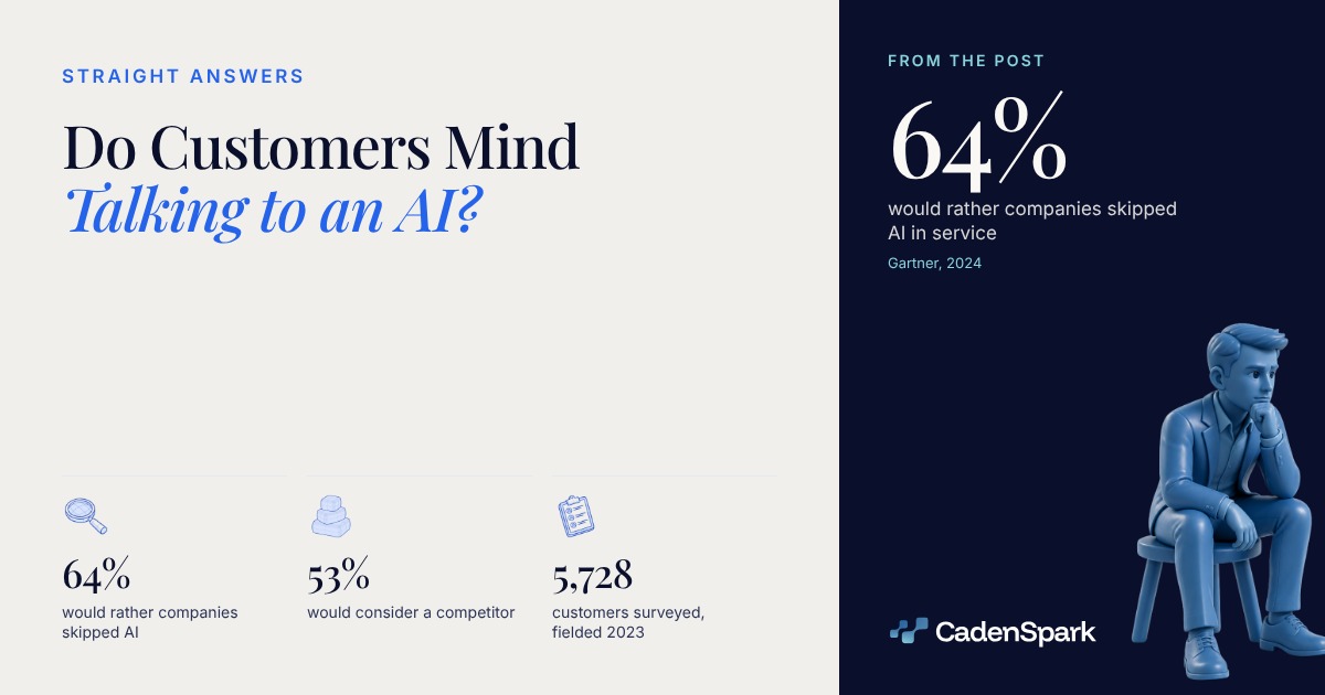 Do Customers Mind Talking to an AI?